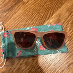 Goodr pink Sunglasses with Case